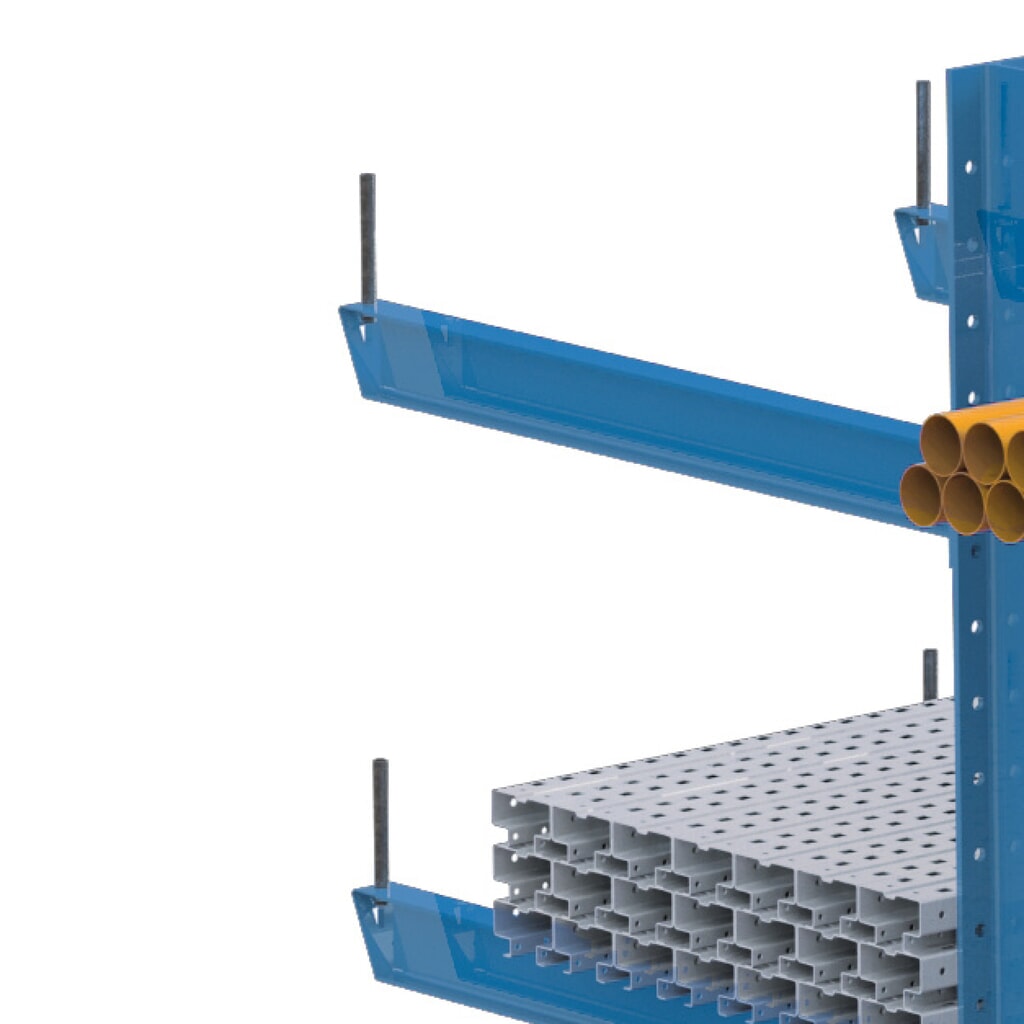 Abrolldorn steckbar für META Kragarmregal, Schwerlast Produktabbildung: Abrolldorn steckbar für META Kragarmregal, Schwerlast