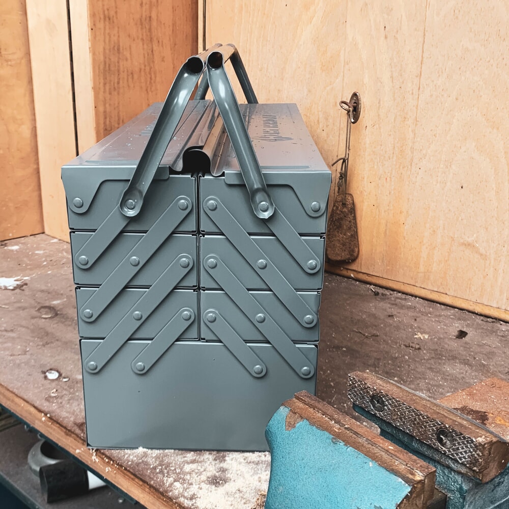 Produktabbildung Nr. 5: HEMMDAL Werkzeugkasten leer, anthrazit – 56 x 22 x 26,5 cm – Made in EU