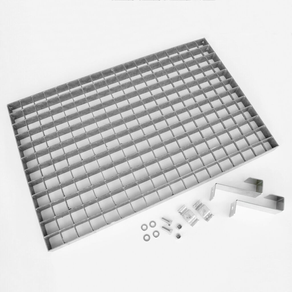 Abstreifrost für Stiefelreiniger CEMO, HxBxT 145 x 600 x 430 mm Produktabbildung: Abstreifrost für Stiefelreiniger CEMO, HxBxT 145 x 600 x 430 mm