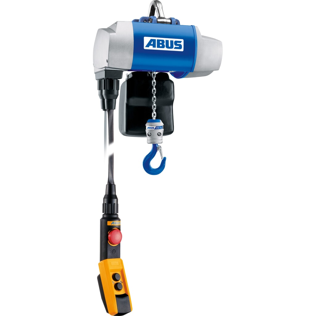 ABUS Elektrokettenzug GM2, stationär, TK 125 kg, 3 m Hakenweg Produktabbildung: ABUS Elektrokettenzug GM2, stationär, TK 125 kg, 3 m Hakenweg