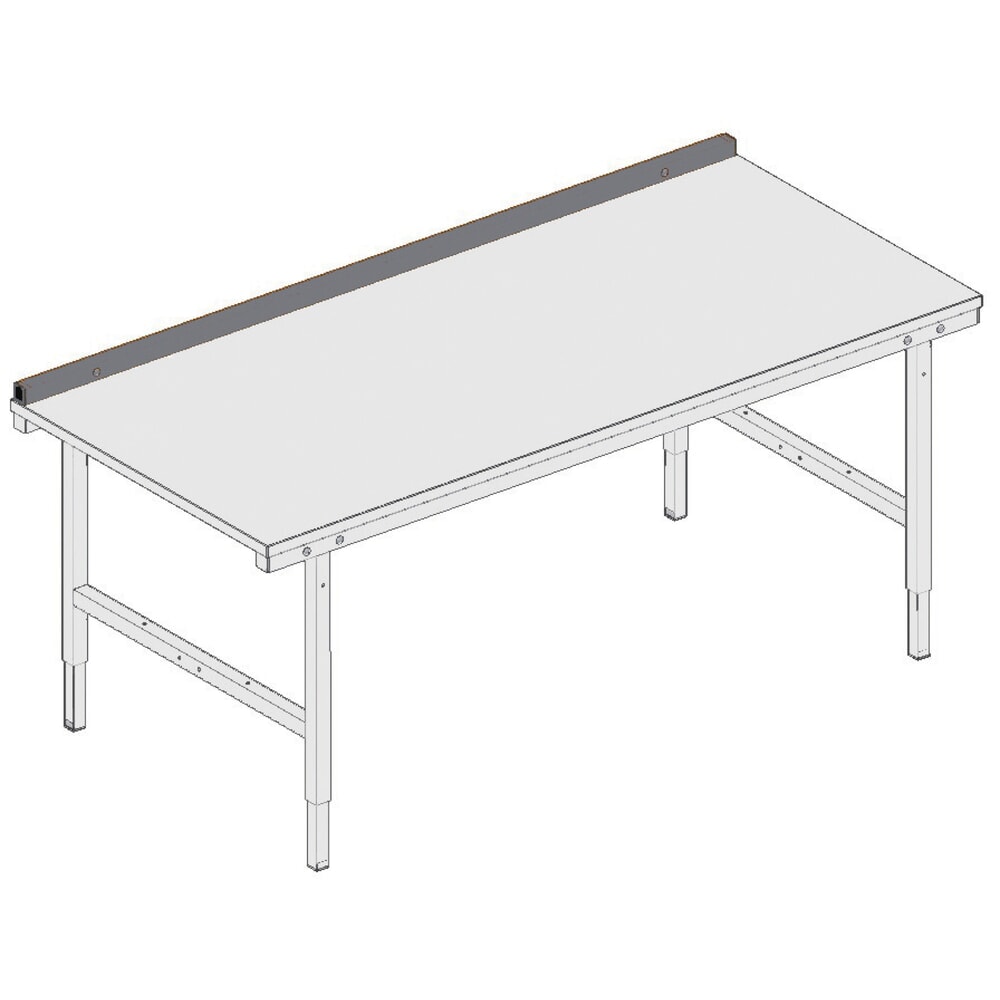 Productafbeelding nr. 2: Achterpaneel voor Rocholz paktafelsysteem, hxbxd 40 x 2000 x 40 mm