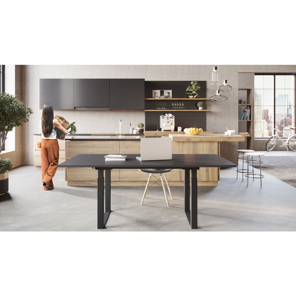 N° de l'image du produit 5 : Actiforce Bâti de table Dining Table SKAGERRAK, réglable en hauteur électriquement, noir