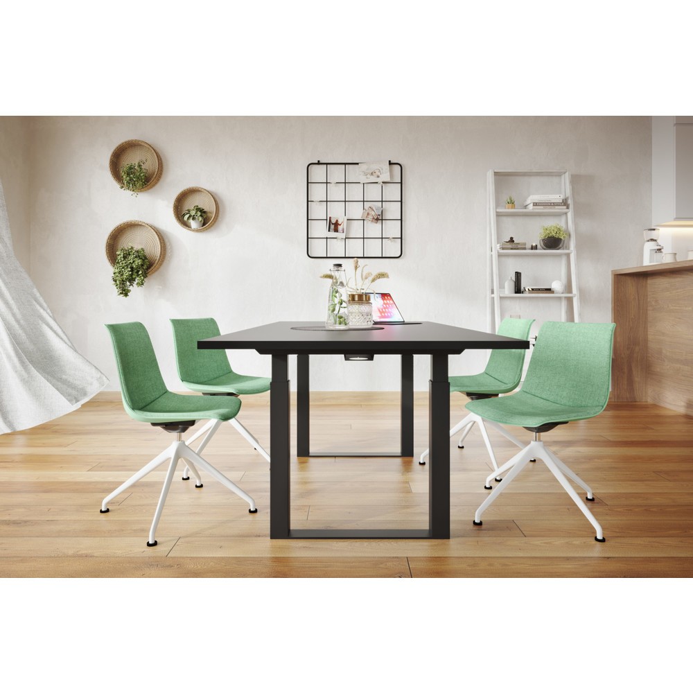 N° de l'image du produit 6 : Actiforce Bâti de table Dining Table SKAGERRAK, réglable en hauteur électriquement, noir