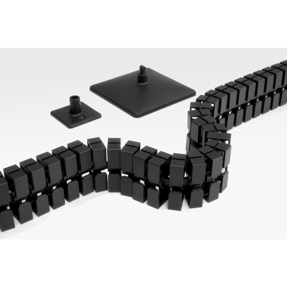 N° de l'image du produit 2 : Actiforce Protège-câble articulé Slim, noir