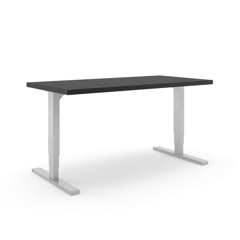 Produktabbildung: Actiforce Elektrisch höhenverstellbarer Schreibtisch Elements Solid 1800, inkl. 2 USB-Anschlüssen, schwarz / weiß
