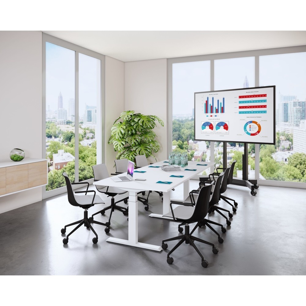 Produktabbildung Nr. 4: Actiforce Tischgestell Steelforce Konferenz Pro 675 SLS, elektrisch höhenverstellbar, weiß