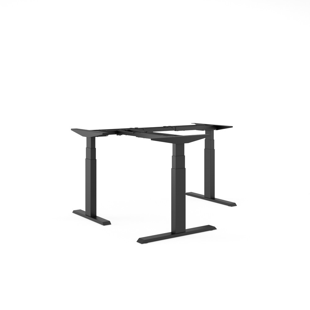 Produktabbildung: Actiforce Winkel-Tischgestell Steelforce, elektrisch höhenverstellbar, Pro 671 SLS 90°, schwarz