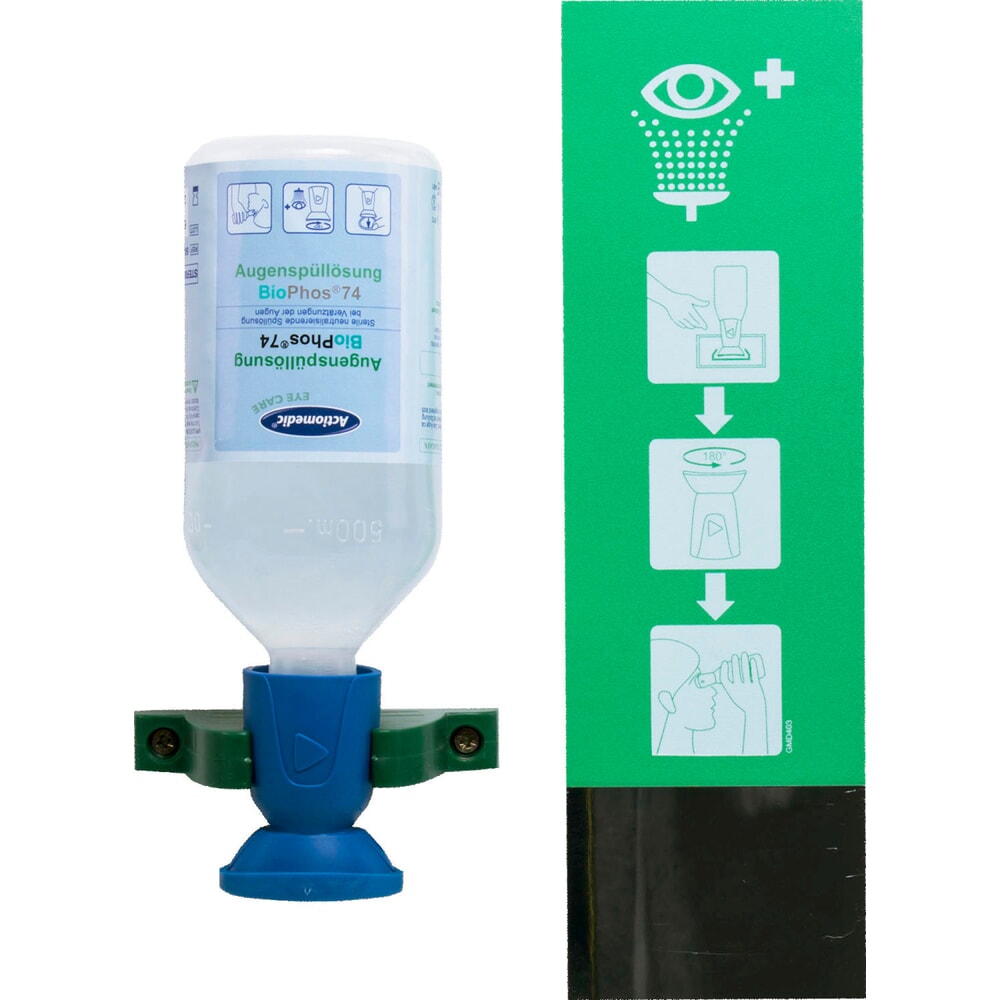 Produktabbildung: ACTIOMEDIC® Augenspülstation EYE CARE Single BioPhos®74, 500 ml