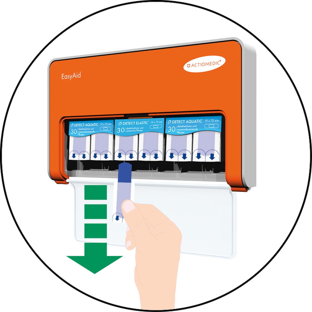Produktabbildung Nr. 5: ACTIOMEDIC® EasyAid Pflasterspender DETECT-Grundausstattung, inkl. 90 Pflasterstrips
