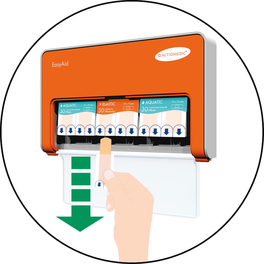 Produktabbildung Nr. 4: ACTIOMEDIC® EasyAid Pflasterspender Standard I, inkl. 90 Pflasterstrips