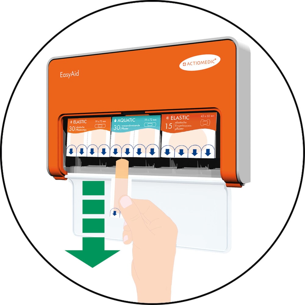 Produktabbildung Nr. 5: ACTIOMEDIC® EasyAid Pflasterspender Standard II, inkl. 75 Pflasterstrips