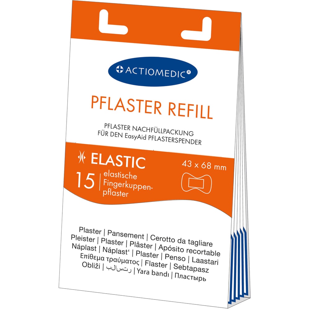 Produktabbildung: ACTIOMEDIC® EasyAid Refill Fingerkuppenpflaster ELASTIC, 15 Stk.
