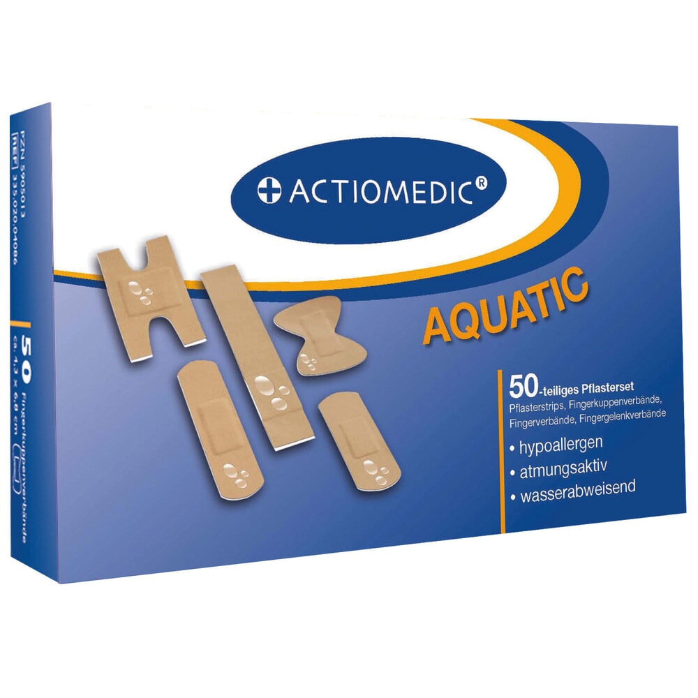 Produktabbildung: ACTIOMEDIC® Pflaster-Set AQUATIC, 50-tlg.