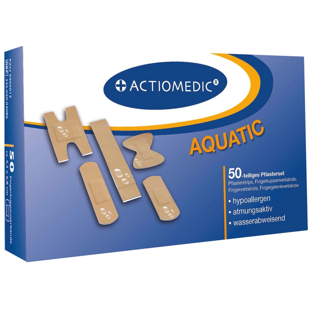 Produktabbildung: ACTIOMEDIC® Pflaster-Set AQUATIC, 50-tlg.