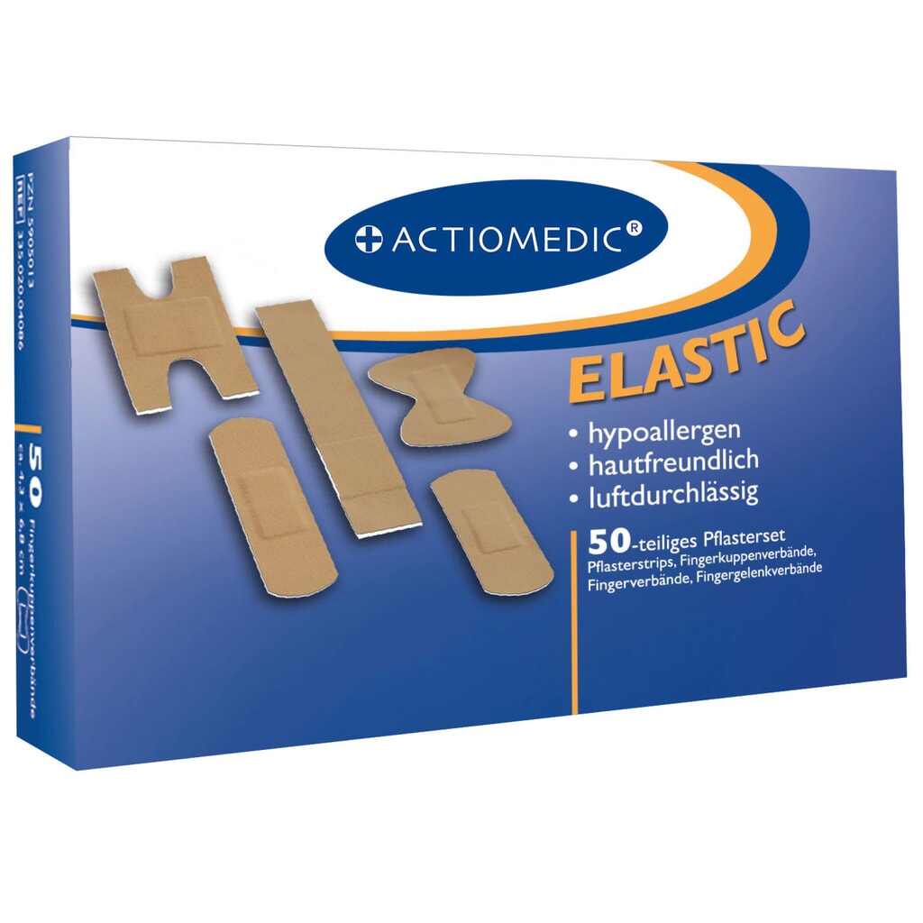 ACTIOMEDIC® Pflaster-Set ELASTIC, 50-tlg. Produktabbildung: ACTIOMEDIC® Pflaster-Set ELASTIC, 50-tlg.