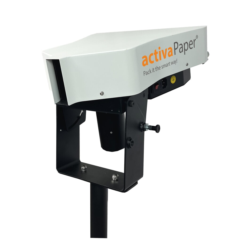 activaPaper® Papierpolstermaschine PA2000 für Einzel- oder Serienverpackung, elektrisch, Pedal, fahrbares Kreuz-Gestell, Faltpack von 50g² bis 70g² Produktabbildung Nr. 4: activaPaper® Papierpolstermaschine PA2000 für Einzel- oder Serienverpackung, elektrisch, Pedal, fahrbares Kreuz-Gestell, Faltpack von 50g² bis 70g²