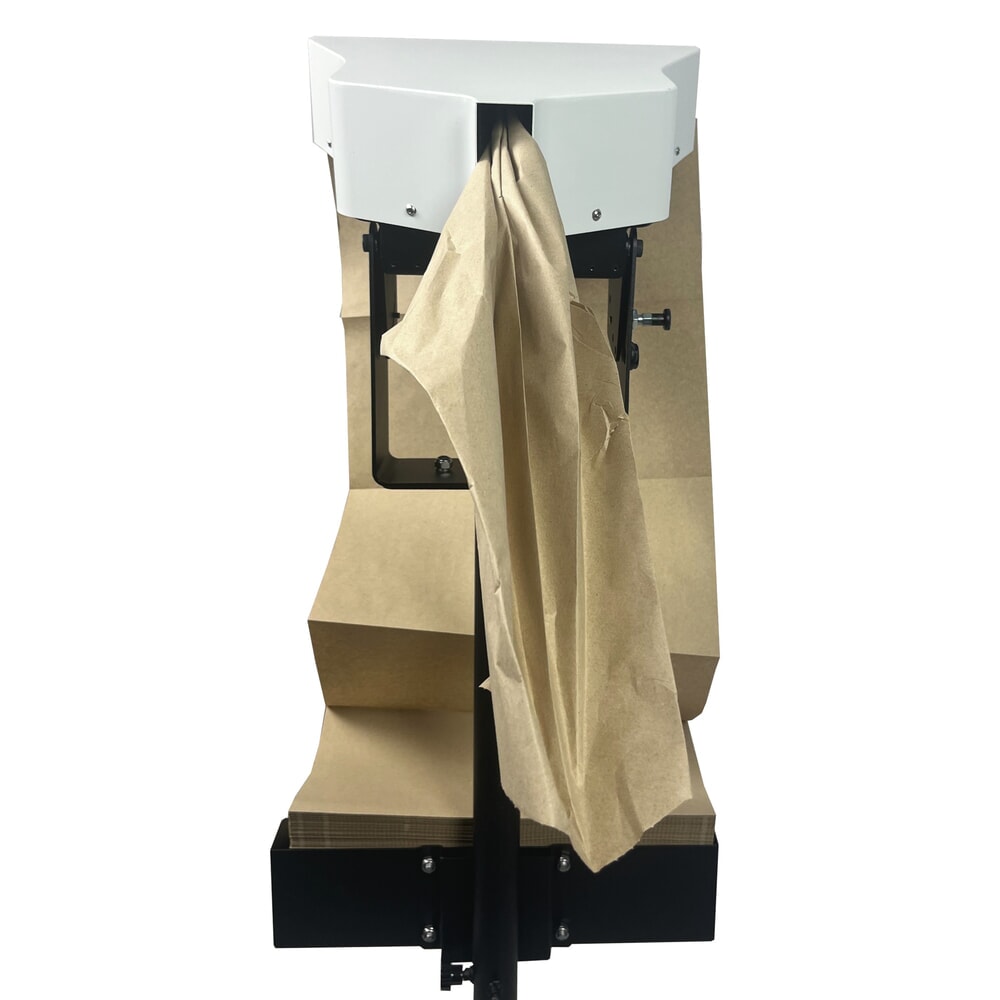 Produktabbildung Nr. 4: activaPaper® Papierpolstermaschine PA2000 für Einzel- oder Serienverpackung, elektrisch, Pedal, fahrbares Kreuz-Gestell, Faltpack von 50g² bis 70g²