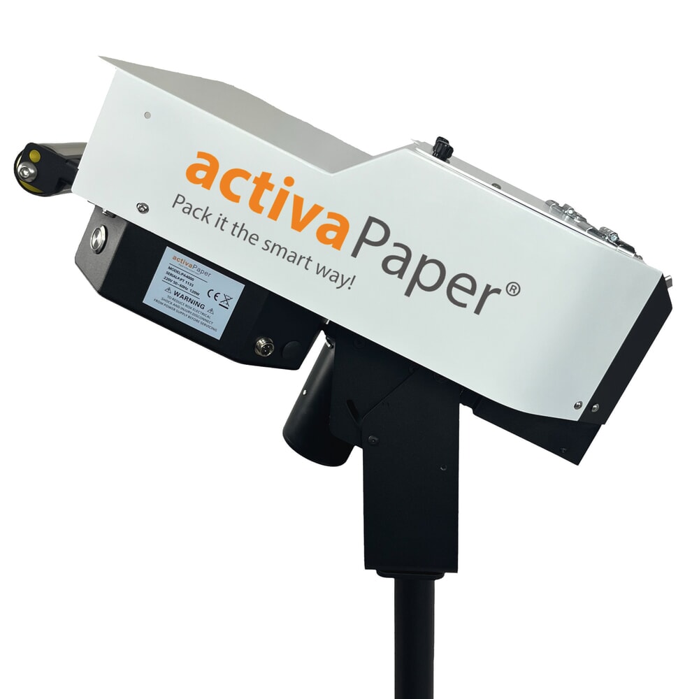 Produktabbildung Nr. 9: activaPaper® Papierpolstermaschine PA4000 für effiziente Serienverpackung, elektrisch, Pedal/Display, fahrbares Kreuz-Gestell, Faltpack von 50g² bis 70g²/Rolle bis 70g²