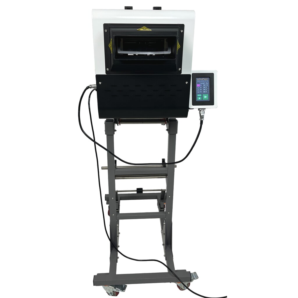 Produktabbildung Nr. 4: activaPaper® Papierpolstermaschine PA5000 für wechselnde Verpackungssituationen, elektrisch, Pedal/Touchscreen, Menge und Länge variabel einstellbar, Rolle von 70g² bis 120g²