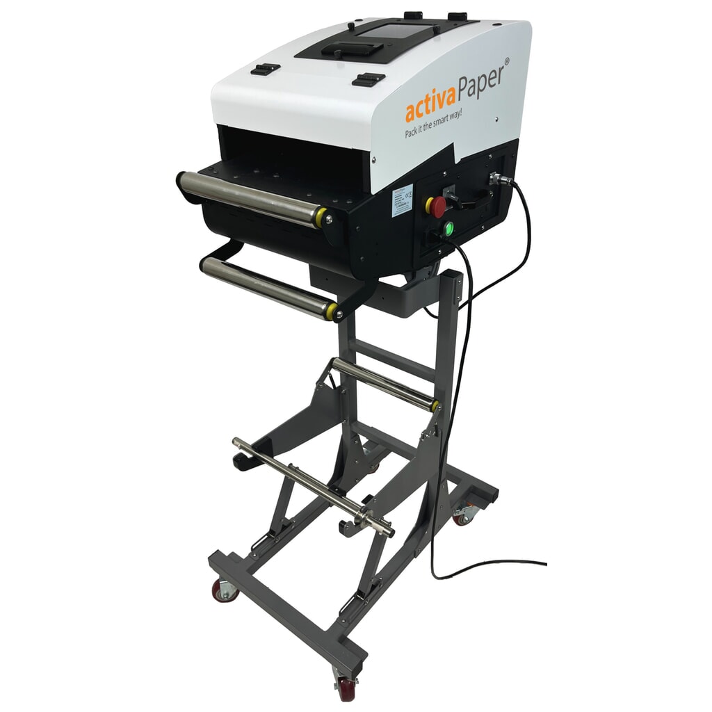 Produktabbildung Nr. 11: activaPaper® Papierpolstermaschine PA5000 für wechselnde Verpackungssituationen, elektrisch, Pedal/Touchscreen, Menge und Länge variabel einstellbar, Rolle von 70g² bis 120g²