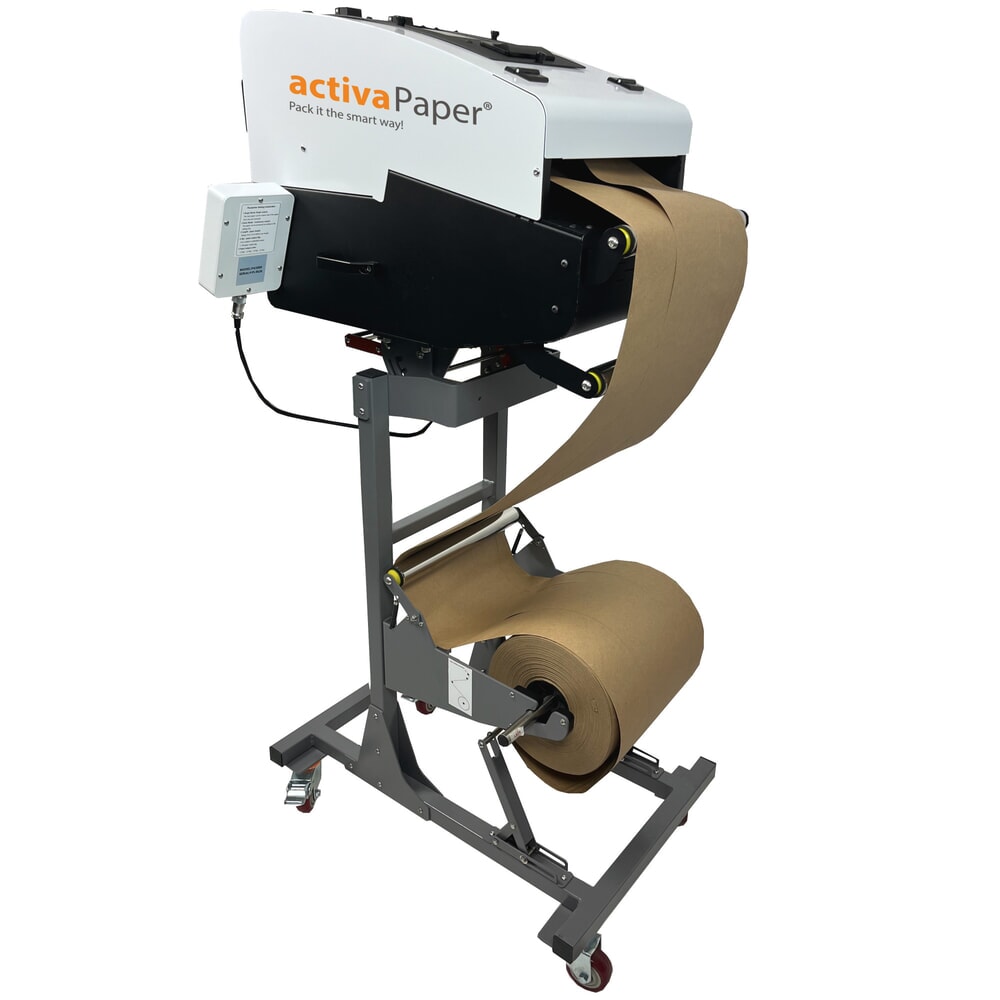 Produktabbildung Nr. 14: activaPaper® Papierpolstermaschine PA5000 für wechselnde Verpackungssituationen, elektrisch, Pedal/Touchscreen, Menge und Länge variabel einstellbar, Rolle von 70g² bis 120g²