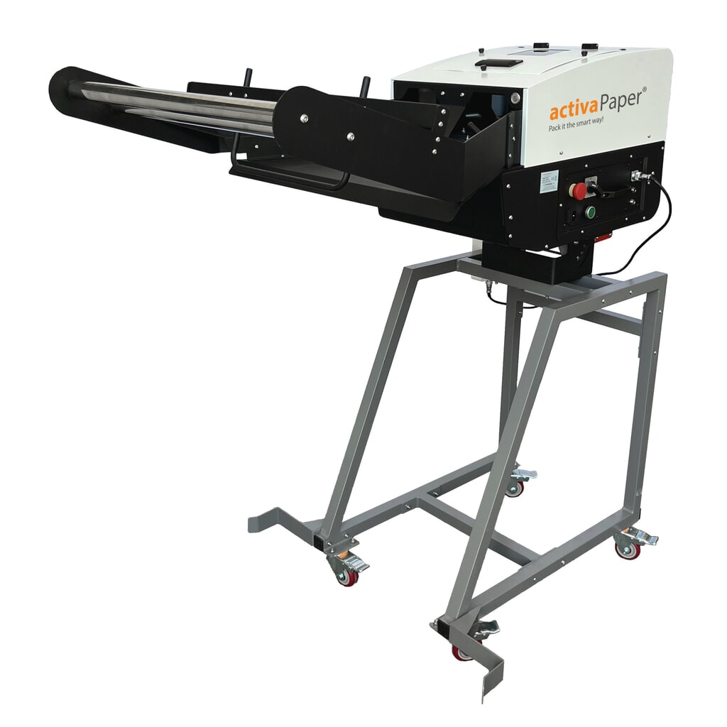 activaPaper® Papierpolstermaschine PA6000 für Serienverpackung und große Verpackungsmengen, elektrisch, Pedal/Touchscreen, Dauerbetrieb möglich, Palette bis 90g²/Faltpack 70g/m² Produktabbildung Nr. 4: activaPaper® Papierpolstermaschine PA6000 für Serienverpackung und große Verpackungsmengen, elektrisch, Pedal/Touchscreen, Dauerbetrieb möglich, Palette bis 90g²/Faltpack 70g/m²