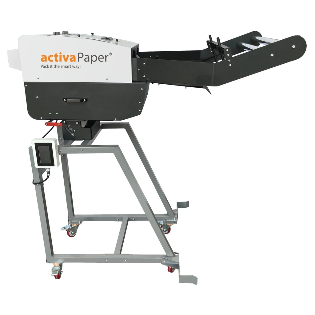 activaPaper® Papierpolstermaschine PA6000 für Serienverpackung und große Verpackungsmengen, elektrisch, Pedal/Touchscreen, Dauerbetrieb möglich, Palette bis 90g²/Faltpack 70g/m² Produktabbildung Nr. 5: activaPaper® Papierpolstermaschine PA6000 für Serienverpackung und große Verpackungsmengen, elektrisch, Pedal/Touchscreen, Dauerbetrieb möglich, Palette bis 90g²/Faltpack 70g/m²