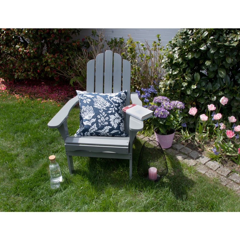 Produktabbildung: Adirondack Gartenstuhl "Ben", hellgrau
