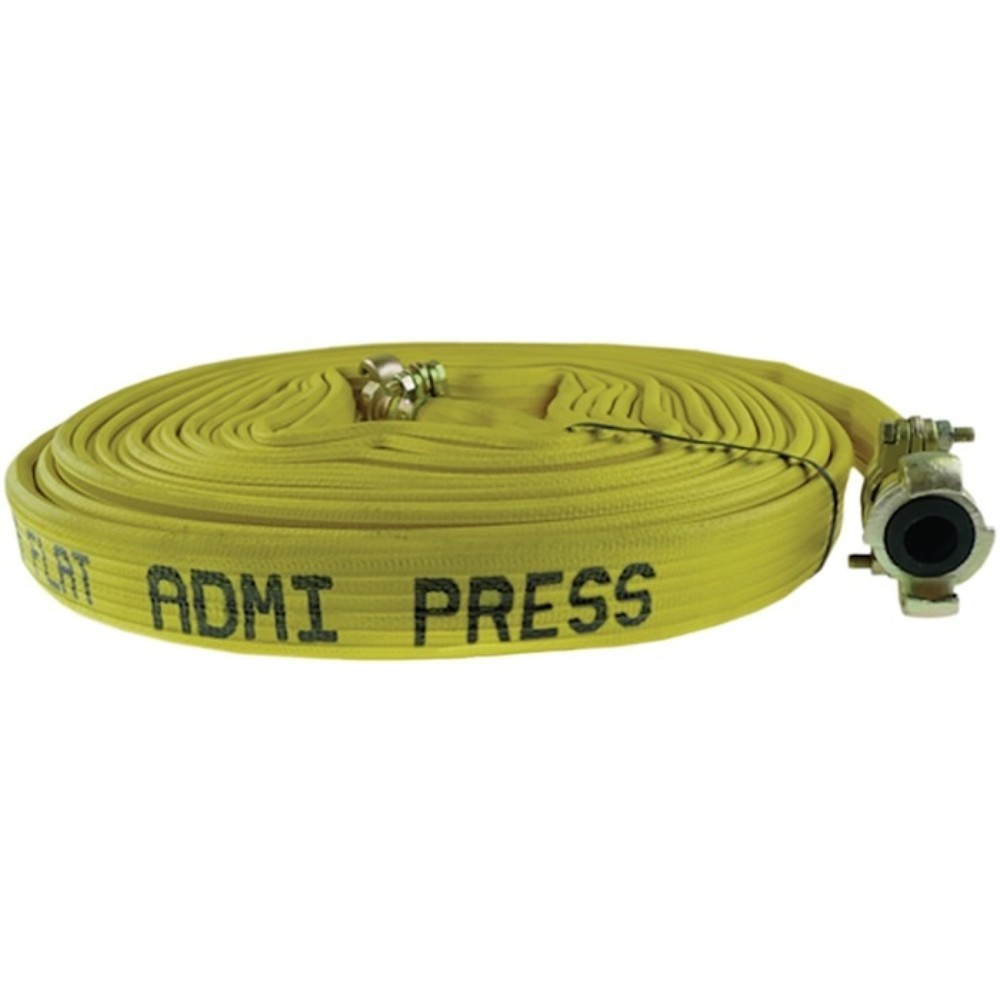 Produktabbildung: ADMIRAL Pressluftschlauch Admi®Press FLAT Y, Länge 20 m, Innen-Ø 19 mm Außen-Ø 24 mm, gelb