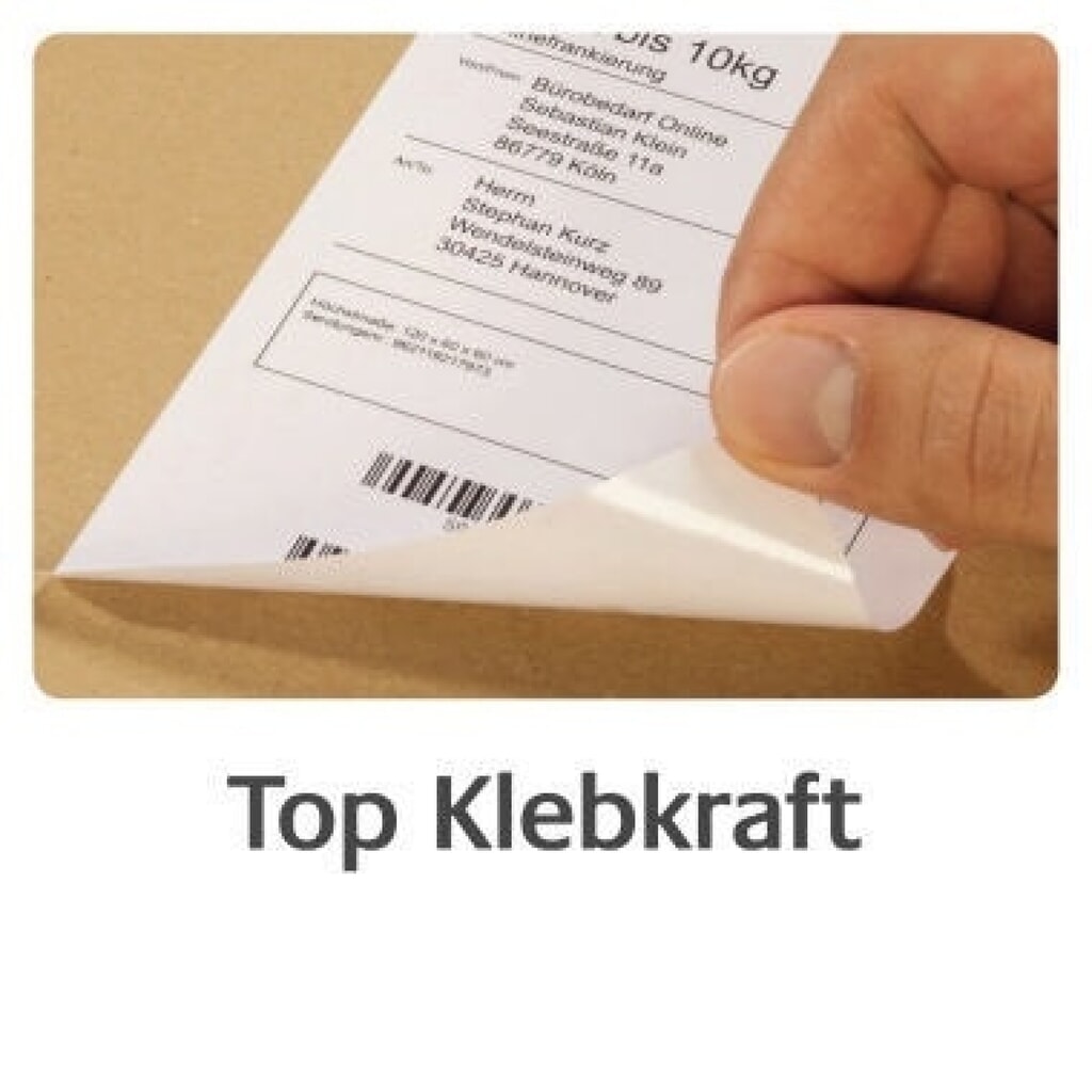 Produktabbildung Nr. 2: Avery Zweckform Versandetiketten TD8050-25 ws 475 St 2 Ro./Pack.