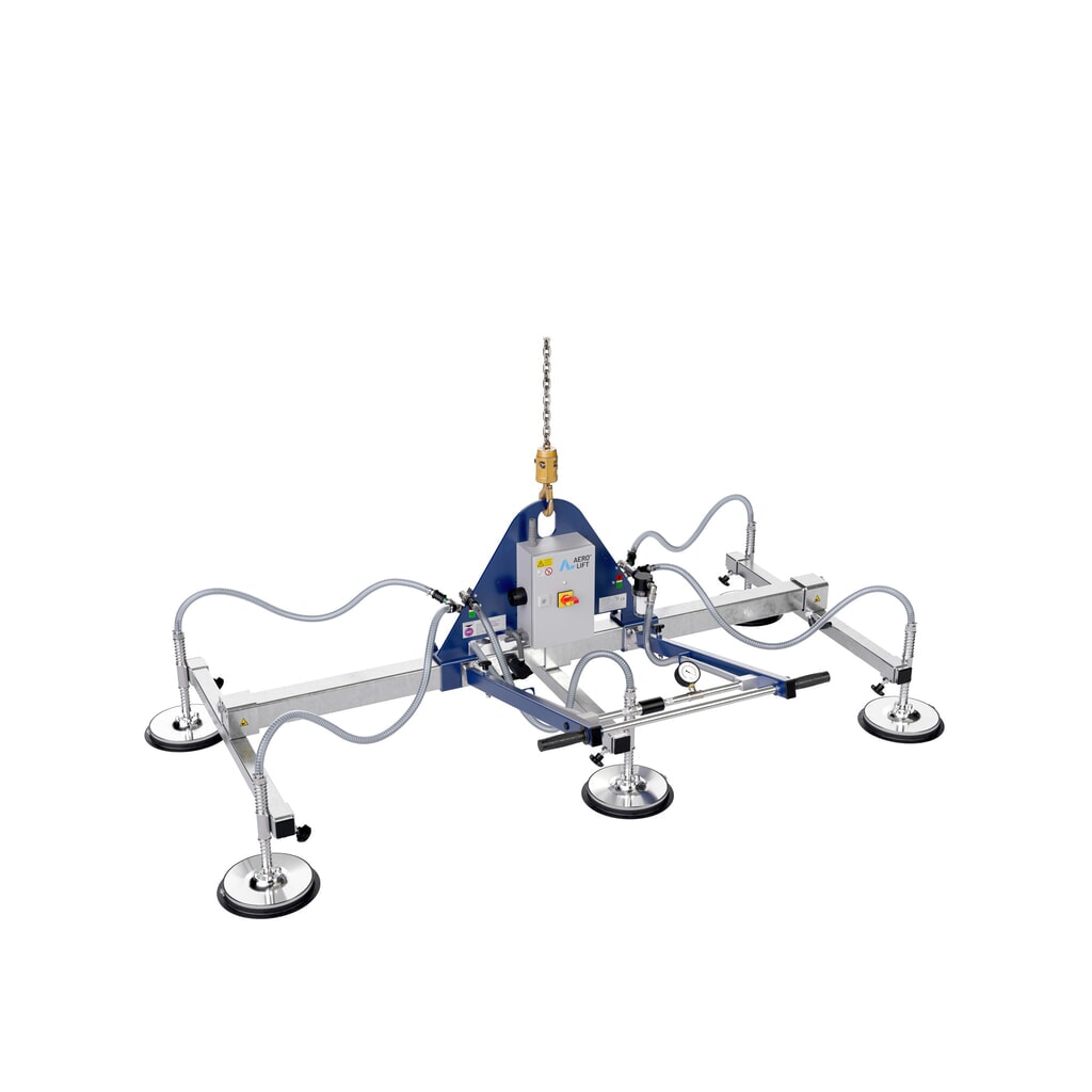 Produktabbildung: AERO-LIFT® Vakuumheber, mit 4 Saugplatten, Tragkraft 150 kg