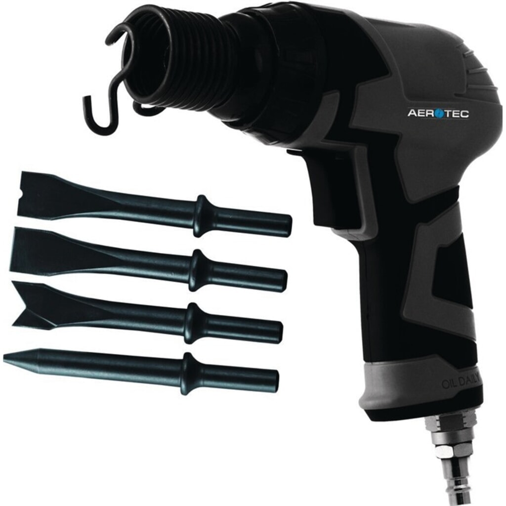 Produktabbildung: AEROTEC Druckluftmeißelhammer CSP 150 Set 4500min-¹ 11mm Sechskant 4-5 J