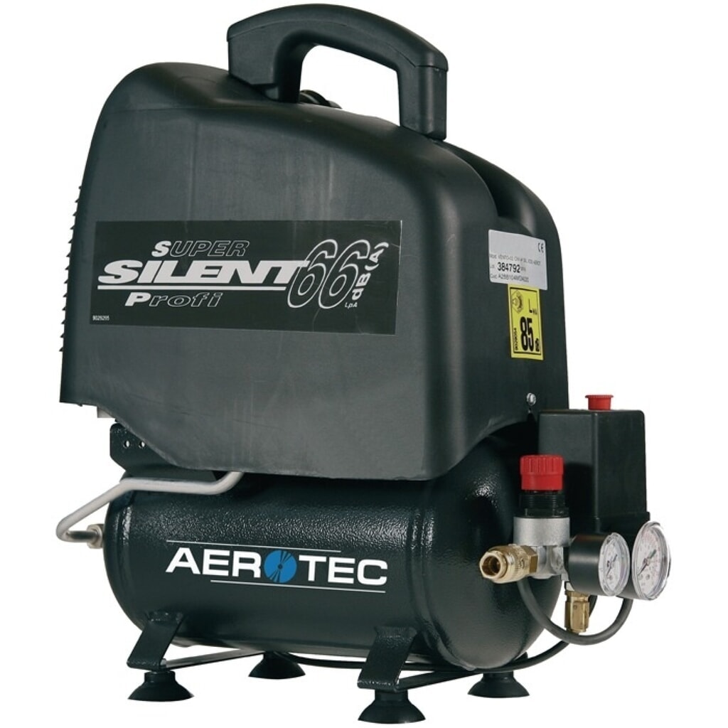 AEROTEC Kompressor Aerotec Vento Silent 6, 0,7 kW 230 V50 Hz, 110 l/min 8 bar, 6 l Produktabbildung: AEROTEC Kompressor Aerotec Vento Silent 6, 0,7 kW 230 V50 Hz, 110 l/min 8 bar, 6 l