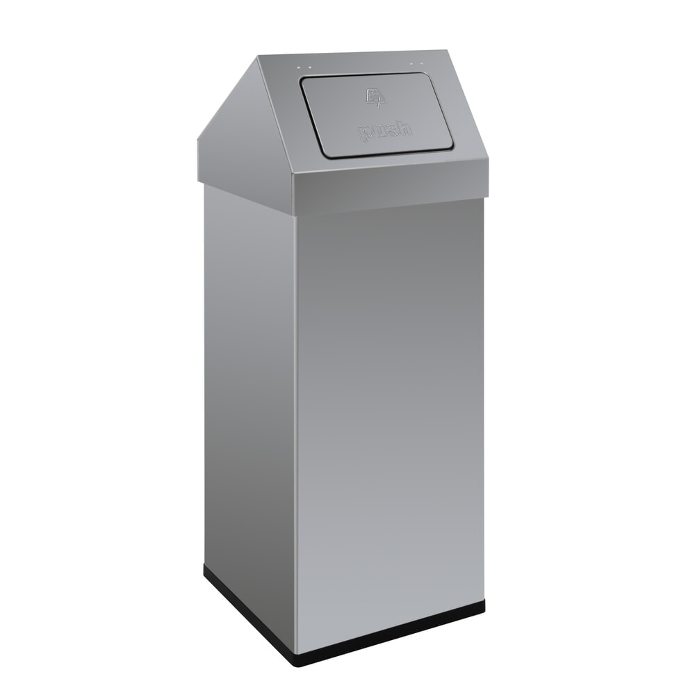 Product afbeelding: Afvalbak CARRO Push, 110 liter, van roestvrij staal