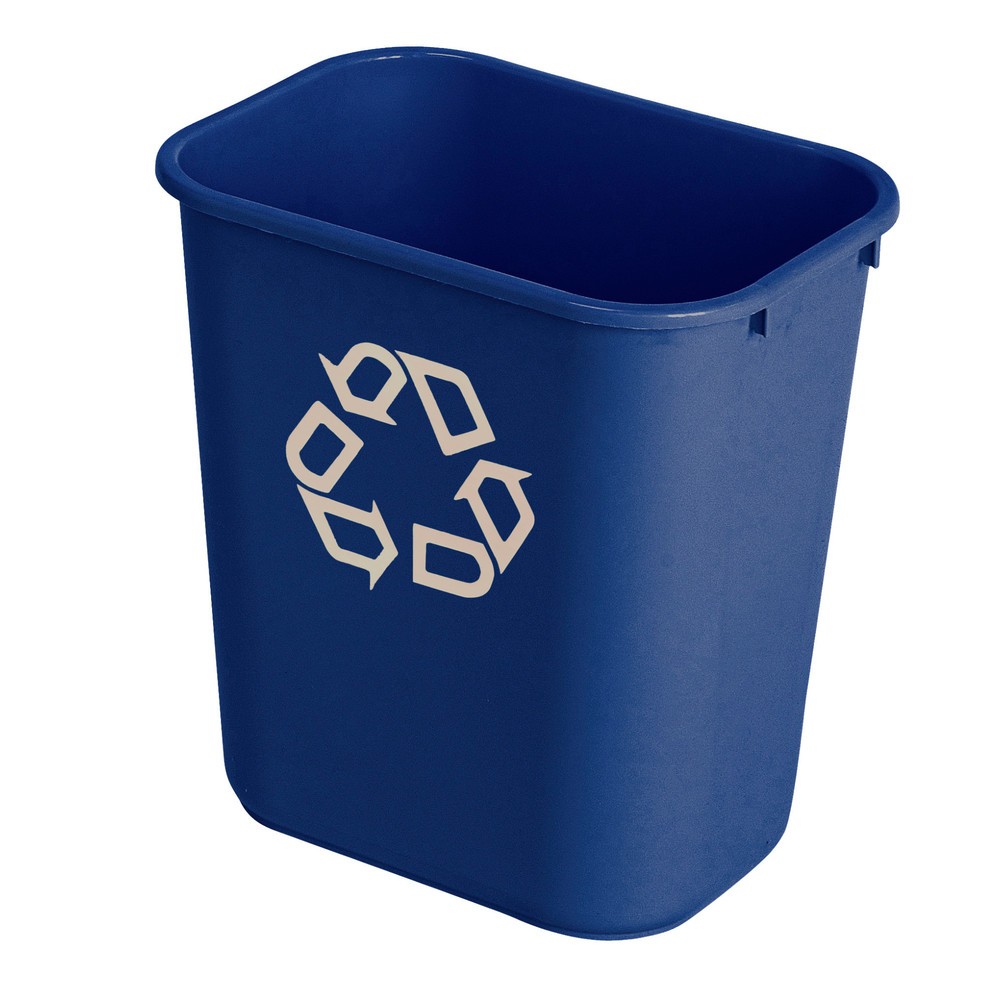 Product afbeelding: Afvalbak Rubbermaid®, rechthoekig, 26,6 liter, blauw