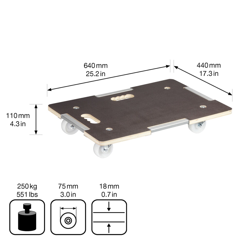 N° de l'image du produit 4 : WAGNER Aide au transport MAXIGRIP pour EUROBOX 64 x 44 x 11 cm, capacité de charge 250 kg
