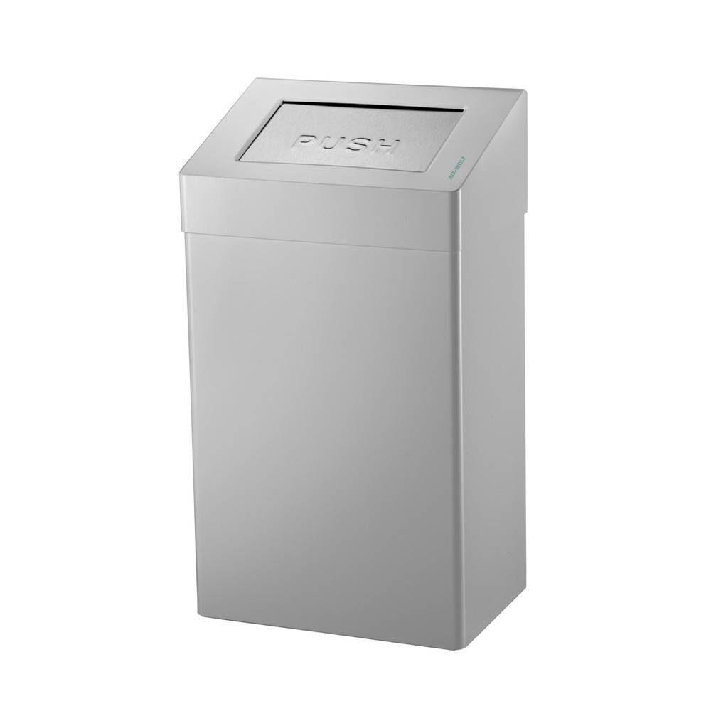 Produktabbildung Nr. 1: Air-Wolf Abfallbehälter 50 Liter Volumen Edelstahl gebürstet