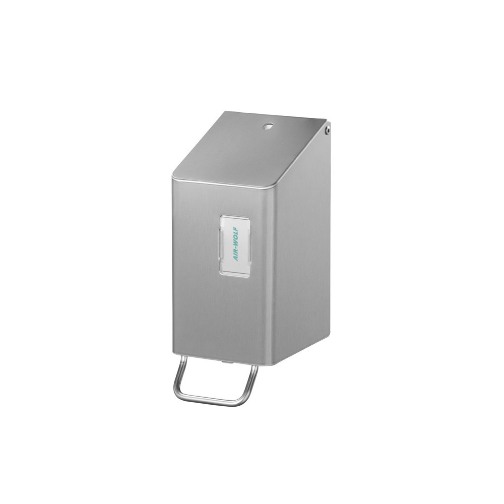 Produktabbildung Nr. 1: Air-Wolf Seifen- und Desinfektionsmittelspender für 250 ml Edelstahl gebürstet
