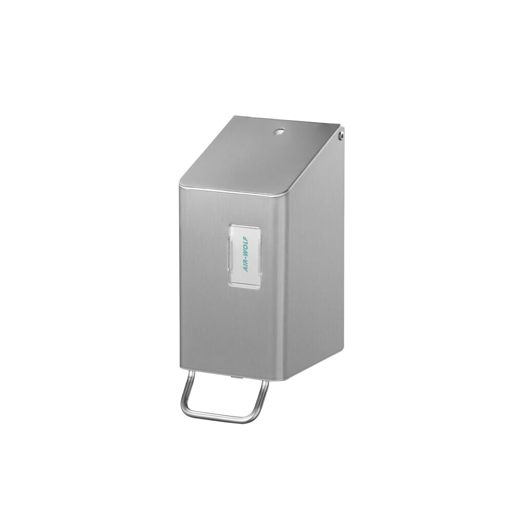 Produktabbildung: Air-Wolf Seifen- und Desinfektionsmittelspender für 250 ml Edelstahl gebürstet