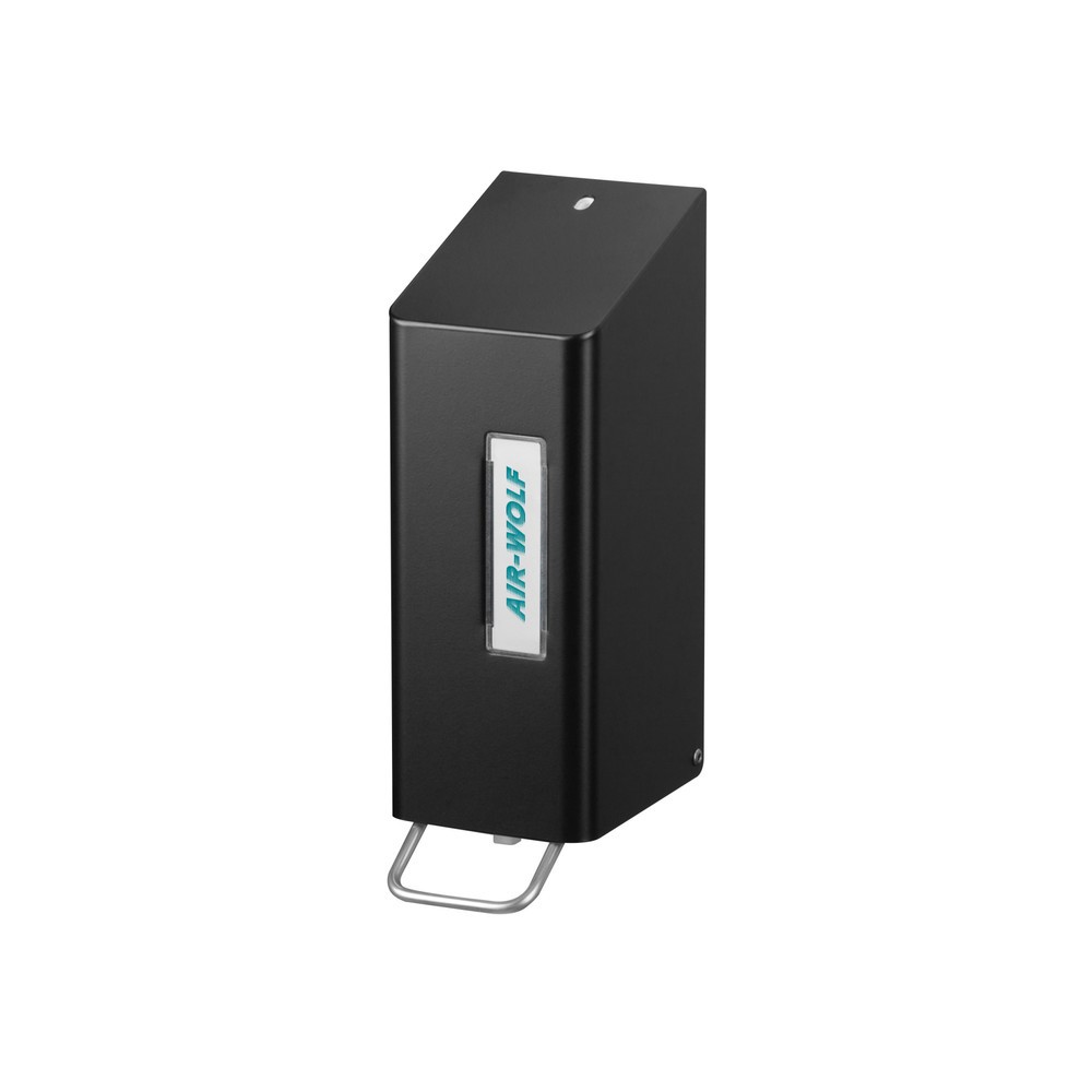 Produktabbildung: Air-Wolf Seifen- und Desinfektionsmittelspender für 600 ml Händewaschlotion bzw. Desinfektionsmittel Schwarz Serie Omega