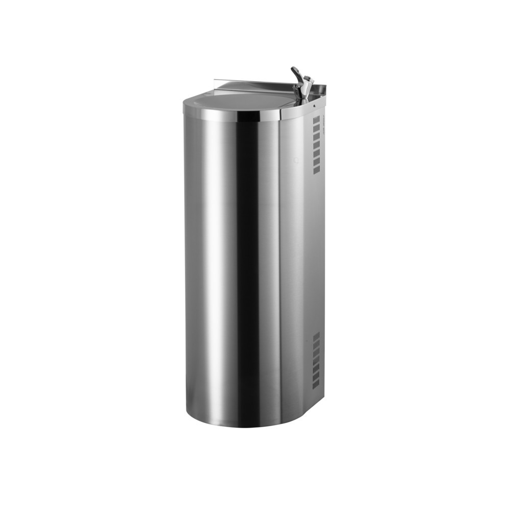 Produktabbildung Nr. 1: Air-Wolf Trinkbrunnen Halbsäule aus Edelstahl V2A gebürstet
