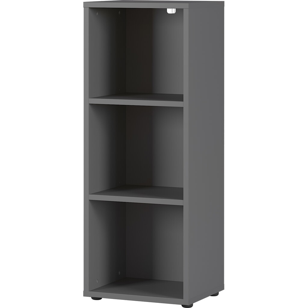 Produktabbildung: Aktenregal AGENDA, 3 Fächer, Höhe 1.200 mm, Breite 450 mm, Graphit