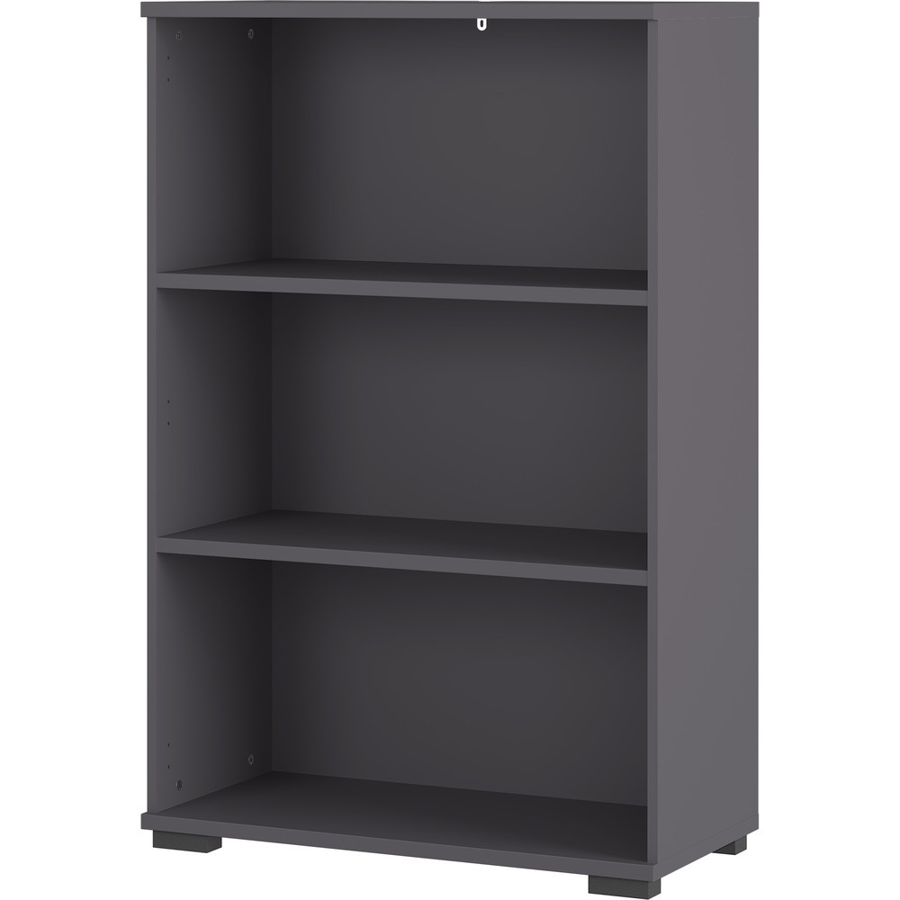 Produktabbildung: Aktenregal PROFI, 3 Fächer, Höhe 1.230 mm, Breite 800 mm, Graphit