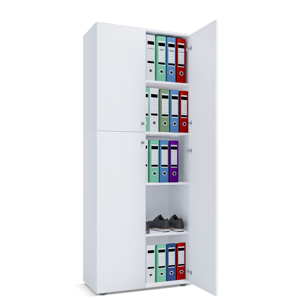 Produktabbildung: VCM Büroschrank Lona, weiß