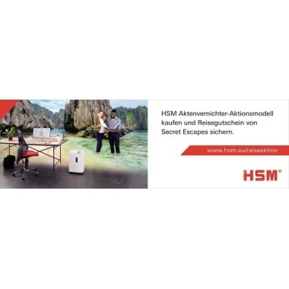 Produktabbildung Nr. 2: HSM® Aktenvernichter Shredstar X6 pro 1046111 2x15mm weiß