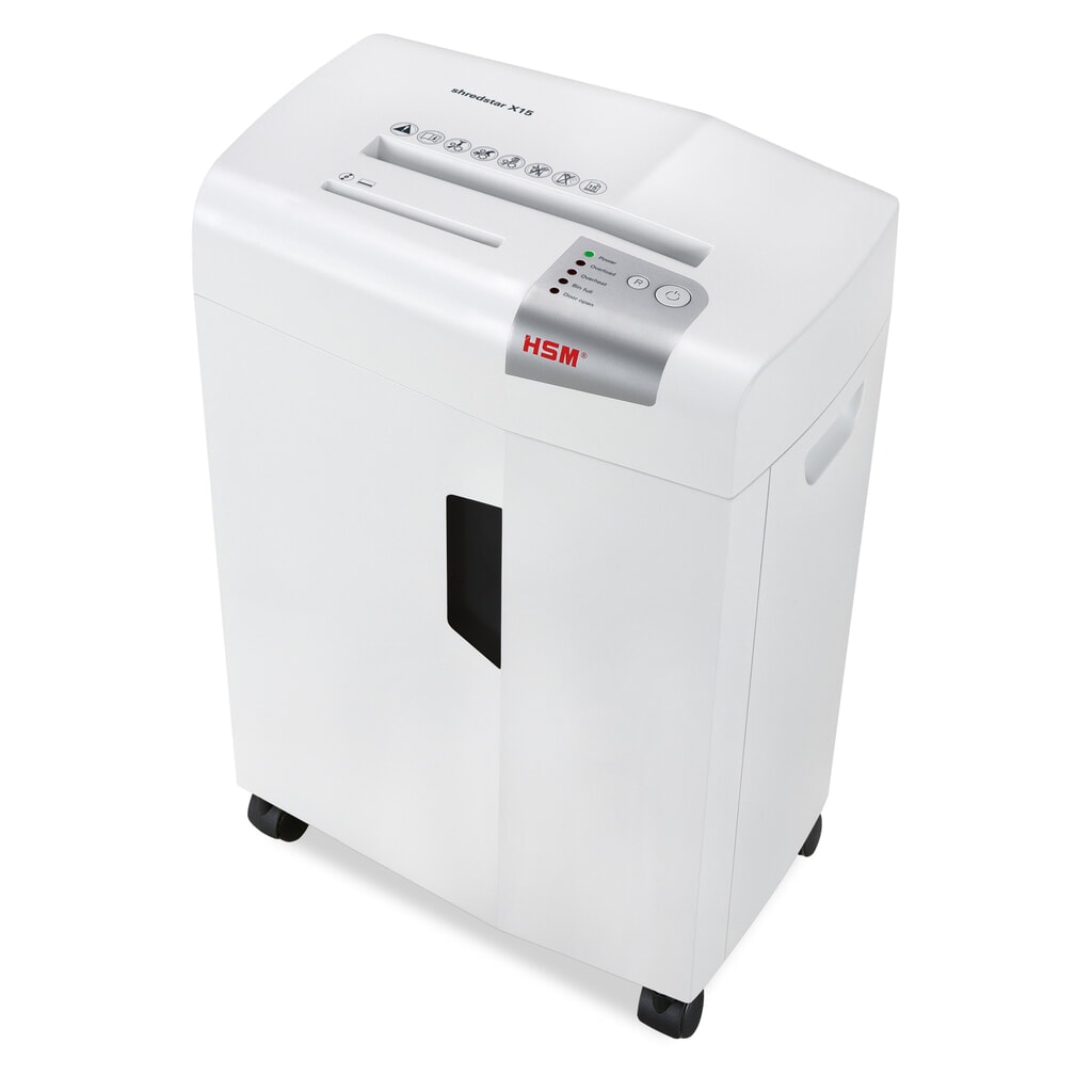 Produktabbildung: HSM® Aktenvernichter shredstar X15,Partikelschnitt, 4 x 37 mm
