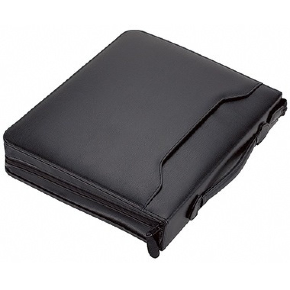 Produktabbildung: Alassio Schreibmappe BERGAMO 31506 37x31x6,5cm Lederimitat schwarz