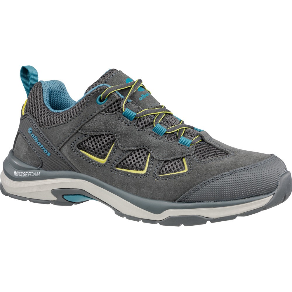 Produktabbildung: albatros Berufsschuh ACADIA GREY WNS LOW O1 HRO SRC, grau/blau, Größe 39