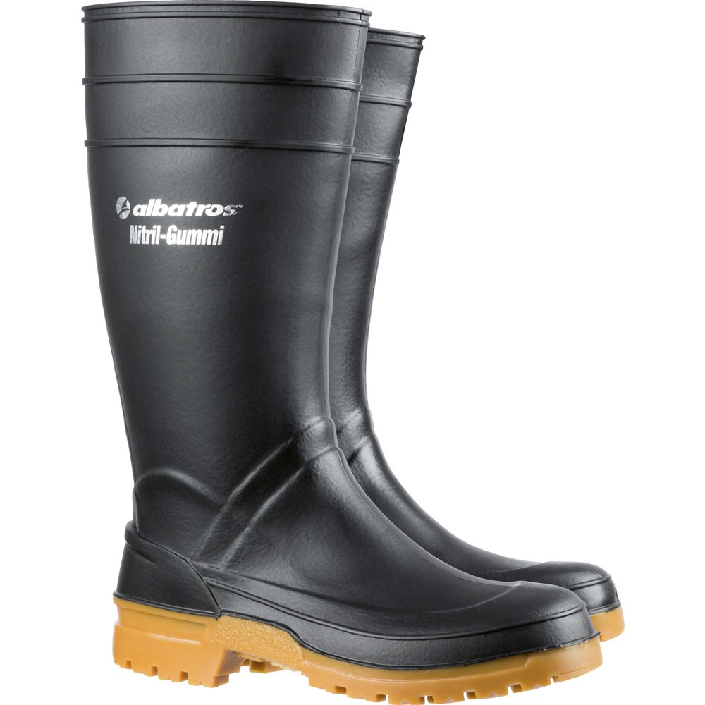 Produktabbildung: albatros GUARDIAN HIGH BLACK Nitrilgummistiefel Größe 36, schwarz