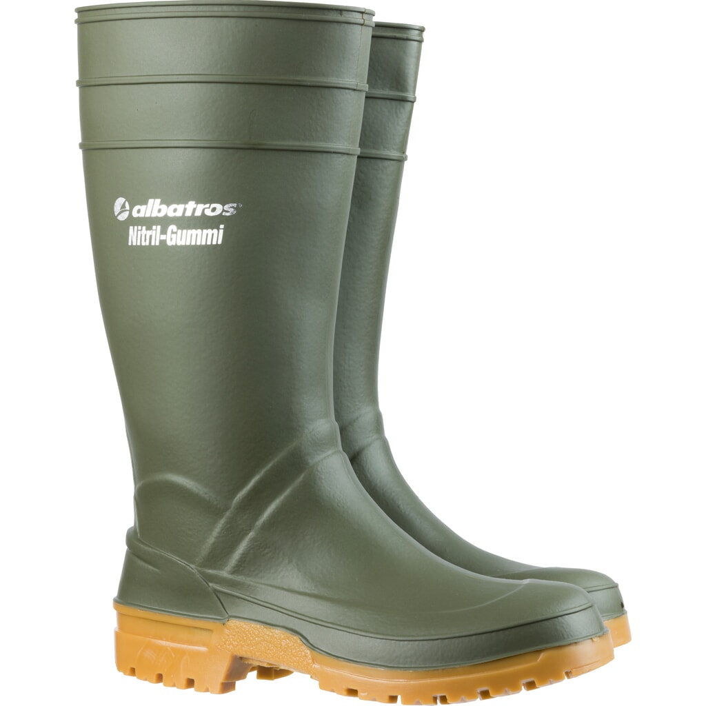 albatros GUARDIAN HIGH GREEN Nitrilgummistiefel Größe 41, grün Produktabbildung Nr. 1: albatros GUARDIAN HIGH GREEN Nitrilgummistiefel Größe 41, grün